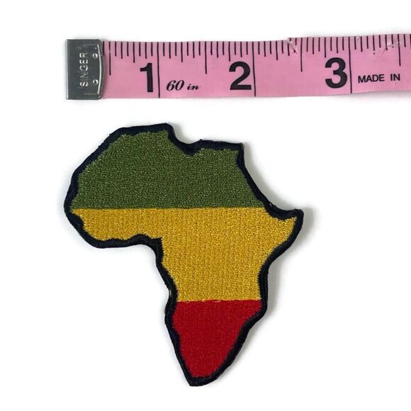 Africa Rasta Continent Country Embroidered Patch - Picture 3 of 4
